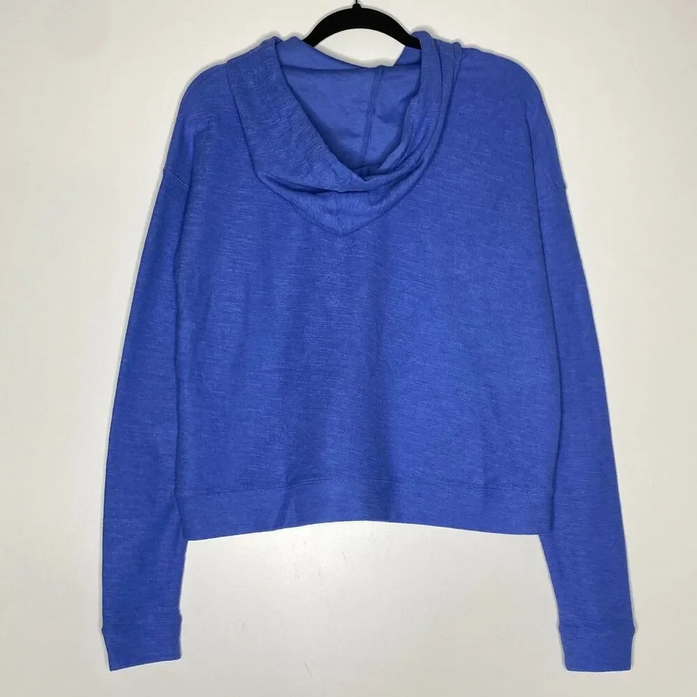 New Old Navy Textured Full-Zip Lightweight Hoodie Women's Size Small Tall